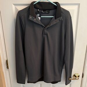 Under Armour Golf Men’s Dark Gray Snap-Front Performance Shirt Jacket NWT loose